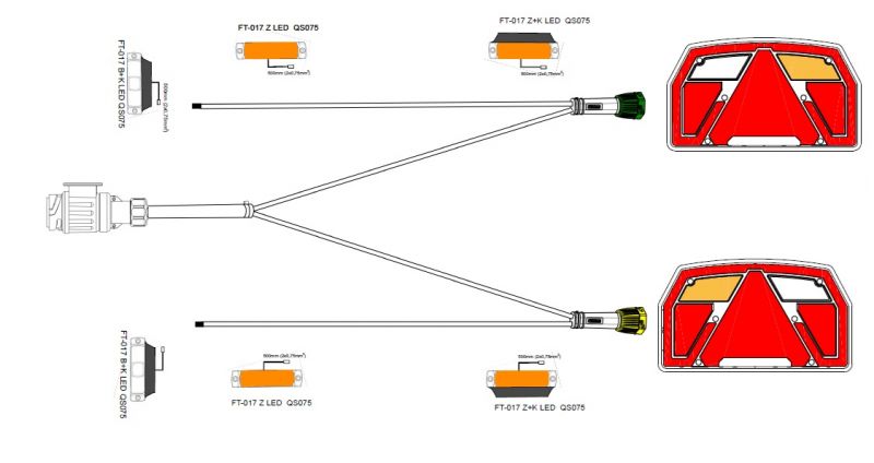 Belysningssats Led Pro2 13P 9M