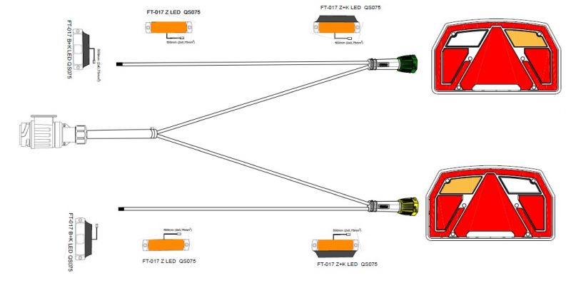 Belysningssats Led Pro3 13P 8,